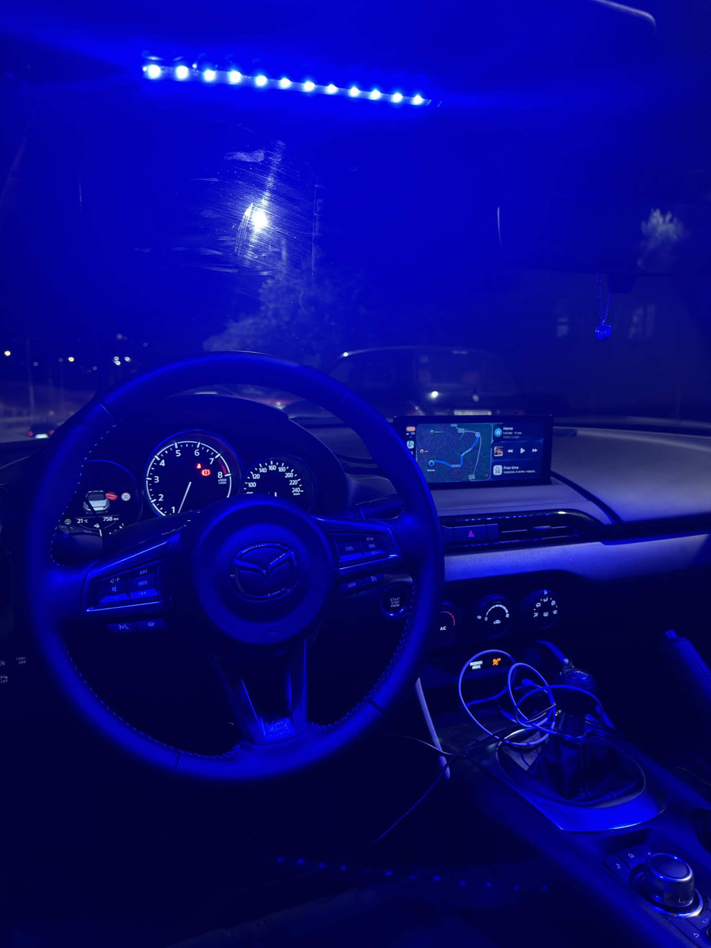 Car Ambient LED Strip | App Controlled, 16M Colors