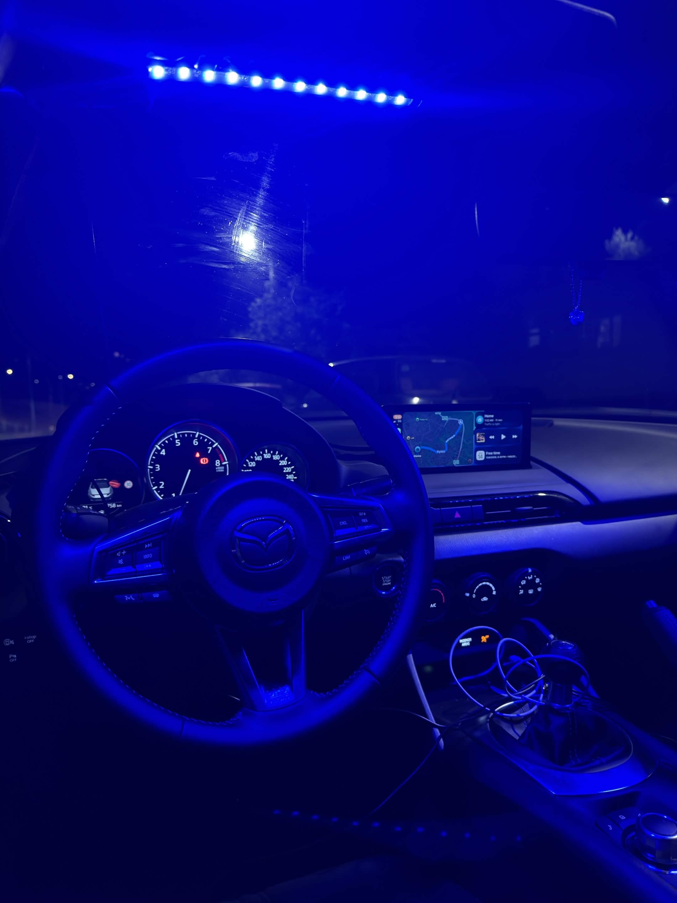 Car Ambient LED Strip | App Controlled, 16M Colors